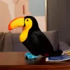 LEAN TOYS Plush Toy Toucan Black 25 cm