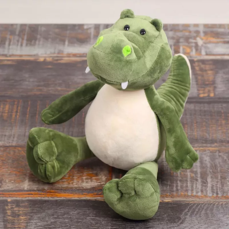 LEAN TOYS Plush Mascot Cuddly Toy Crocodile Green 25cm