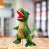 LEAN TOYS Plush Toy Dinosaur Cuddly Toy With Textured Skin Green 45cm