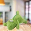 LEAN TOYS Plush Toy Crocodile Cuddly Toy Light Green 42cm