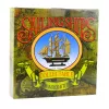 LEAN TOYS Collectible Model Decorative Sailing Ship White and Blue 33x31cm