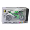 LEAN TOYS Sports Motorcycle Metal Lights Sounds Green 1:12