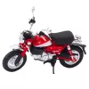 LEAN TOYS Motorcycle Retro Classic Metal Lights Red 1:12