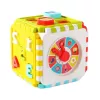 LEAN TOYS Educational Cube Sorter Numbers Patterns Clock Colored