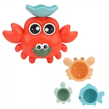 LEAN TOYS Crab Bath Toy Set Sea Animals 12 pcs