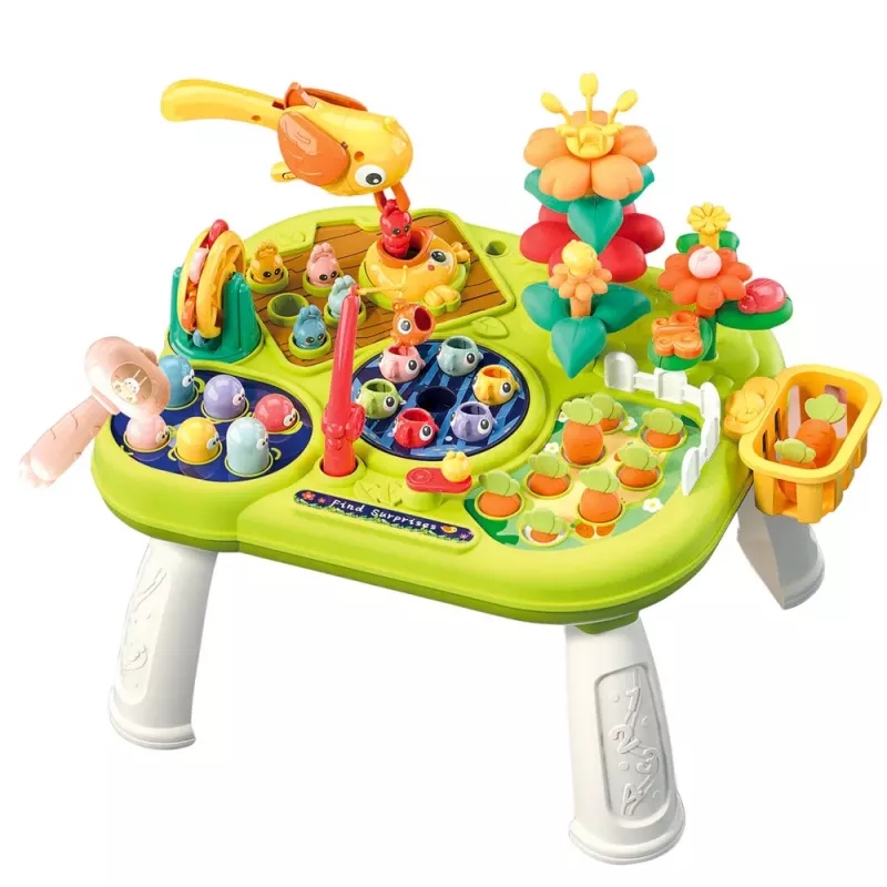 LEAN TOYS Multifunctional Board Interactive Table For Toddlers Skill Games
