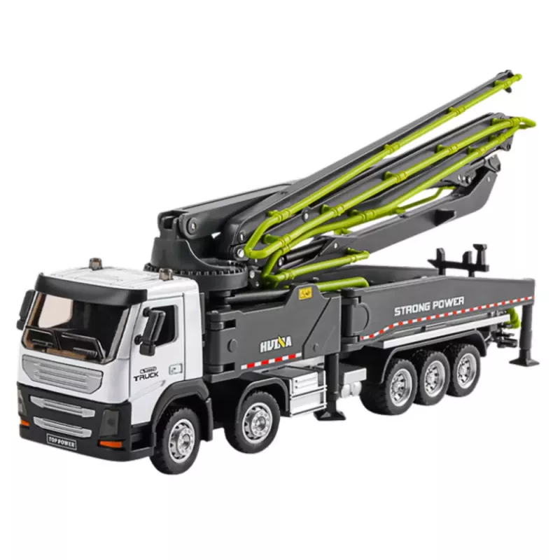 HUINA 1:18 RC Concrete Mixer Truck Remote Controlled Gray