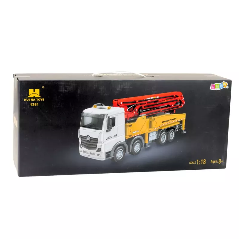 HUINA 1:18 RC Concrete Mixer Truck Remote Controlled Gray