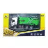 Huina 1:50 Diecast Garbage Truck Green Metal Alloy Model