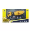 Huina 1:50 Die-Cast Concrete Mixer Truck Construction Vehicle Yellow