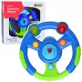 LEAN TOYS Interactive Steering Wheel for Toddlers Lights Sounds Green-Blue