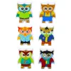 LEAN TOYS Educational Game Owls Arcade Logic Puzzle Domino 18 pcs.