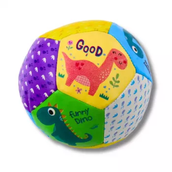 LEAN TOYS Set of Soft Balls with Dinosaurs Colorful 9cm 3pcs