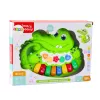 LEAN TOYS Interactive Baby Piano with Lights, Sounds, and Animal Noises - Green