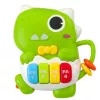 LEAN TOYS Mini Piano for Toddlers Dinosaur Green Lights and Sounds