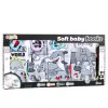 LEAN TOYS Set of Soft Educational Sensory Books for Toddlers 4pcs