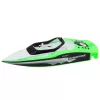 LEAN TOYS Remote Controlled RC Motorboat White-Green 15cm