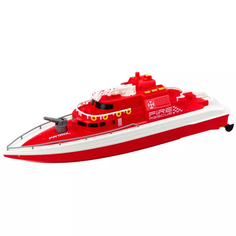 LEAN TOYS Remote Controlled Motorboat RC 1:28 Red