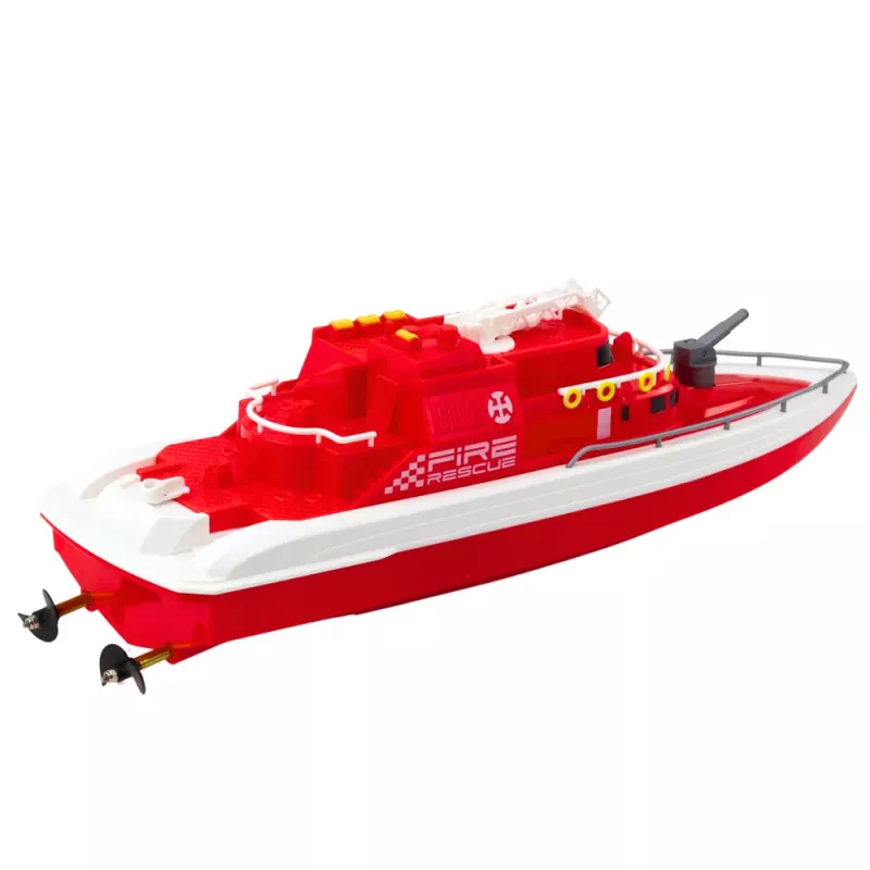 LEAN TOYS Remote Controlled Motorboat RC 1:28 Red