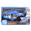 LEAN TOYS Police Helicopter Hook Stretcher Lights Sounds Blue 1:16