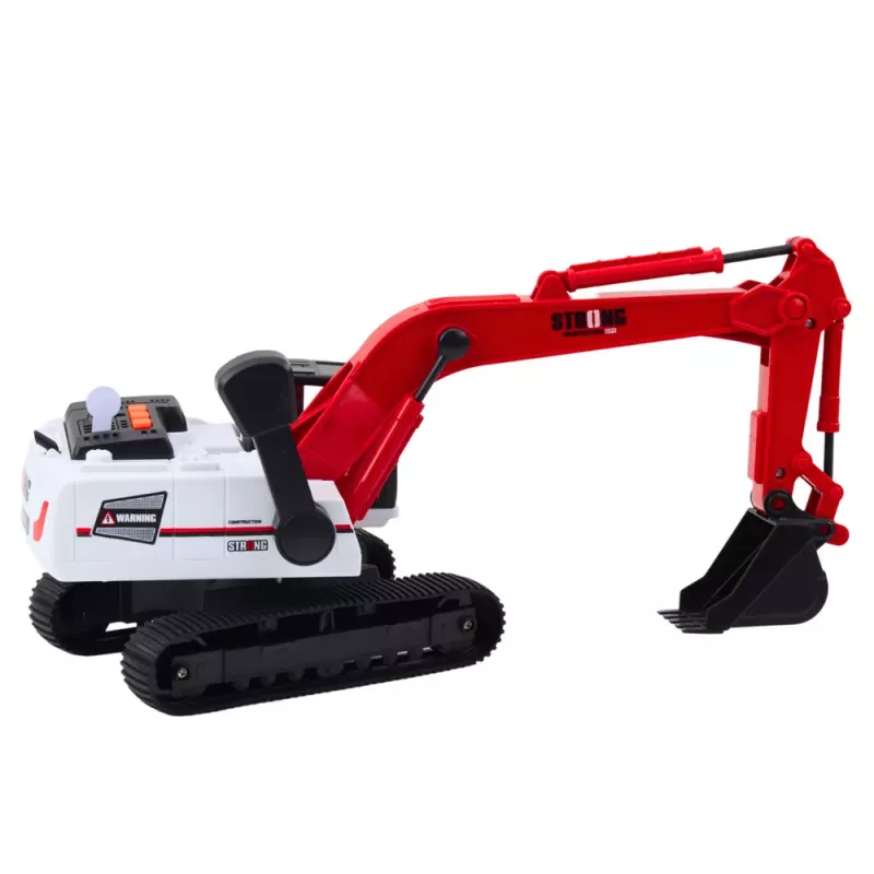 LEAN TOYS Crawler Excavator Movable Bucket Swivel Cab 360° 1:14 RC Construction Vehicle