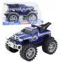 LEAN TOYS Rear-Wheel Drive Off-Road Rescue Vehicle with Towbar, Blue 27cm