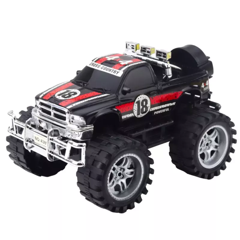 LEAN TOYS Off-Road Vehicle with Rear-Wheel Drive, Red and Black