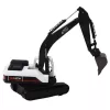 LEAN TOYS Crawler Excavator Metal Bucket Movable Joints 360° Rotation White