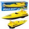 LEAN TOYS Boat Motorboat Floating Yacht Battery Operated Yellow