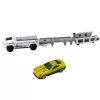 LEAN TOYS Police Off-Road Car With Friction Drive, Opening Trunk, White