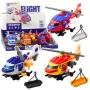 LEAN TOYS Rescue Helicopter with Stretcher, Hook, Winch, Drive, Lights, Sounds, Mix