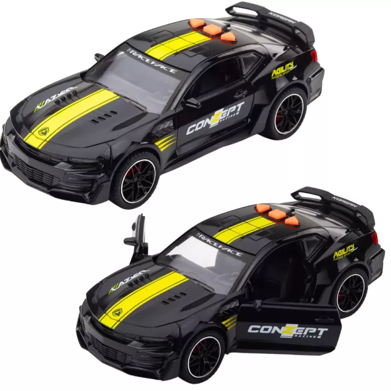 LEAN TOYS Sports Car Lazer 1:14 RC Car with Opening Doors, Lights, Sounds