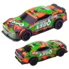 LEAN TOYS XS06 Race Car Drive Lights Sounds Orange Blue