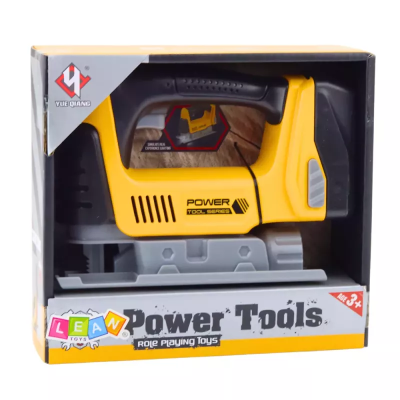 LEAN TOYS Children's Battery Operated Jigsaw LED Light Yellow
