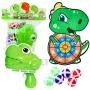 LEAN TOYS Skill Game Target Shooting Gun Velcro Balls Dinosaur