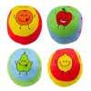 LEAN TOYS Set of Soft Balls for Toddlers Colorful Fruits 4pcs