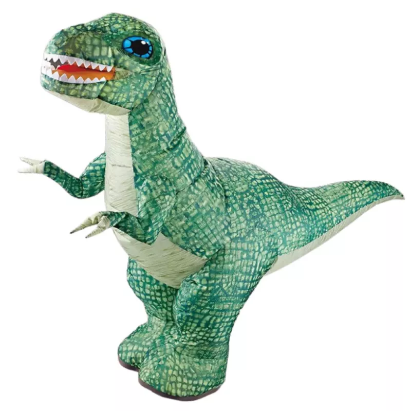 LEAN TOYS Large Inflatable Dinosaur Remote Controlled RC Green 130 x 190cm