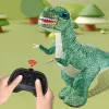 LEAN TOYS Large Inflatable Dinosaur Remote Controlled RC Green 130 x 190cm