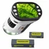 LEAN TOYS Educational Digital Microscope with Screen, 1000X LED Video Photo Function