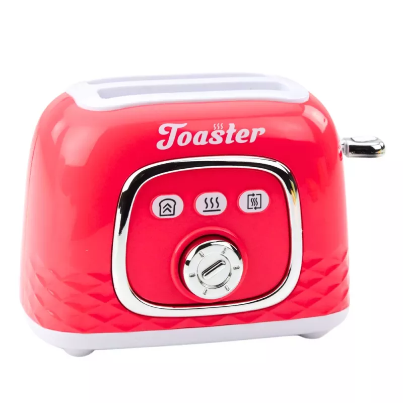 LEAN TOYS Kitchen Appliances Set Toaster Blender Lights Sounds Pink