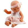 LEAN TOYS Baby Doll Pink Lace Dress with Star Headband
