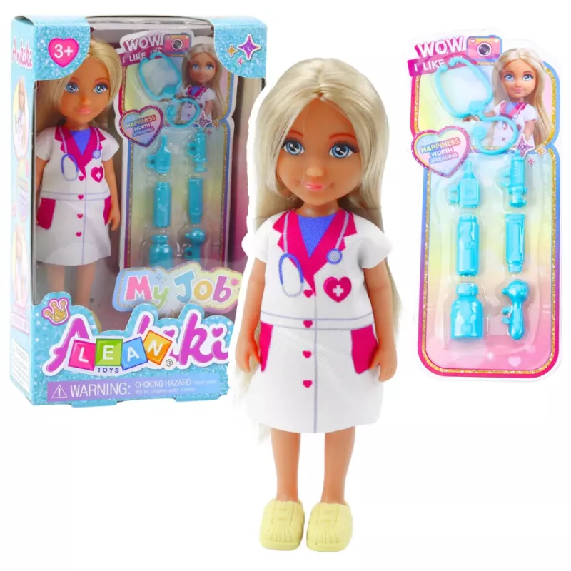 LEAN TOYS Ankiki Doctor Mini Doll Set with Treatment Accessories