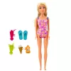 LEAN TOYS Anlily Doll Set On The Beach Pool Palm Tree Accessories 8 pcs