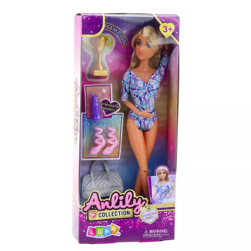 LEAN TOYS Anlily Ballerina Doll with Movable Limbs Accessories