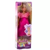LEAN TOYS Anlily Pregnant Doll Pink Satin Dress Long Hair