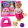 LEAN TOYS Mini Doll Set with Dog, Tent and Accessories
