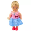 LEAN TOYS Mini Doll Set with Two Dogs, Bed, Food Bowl