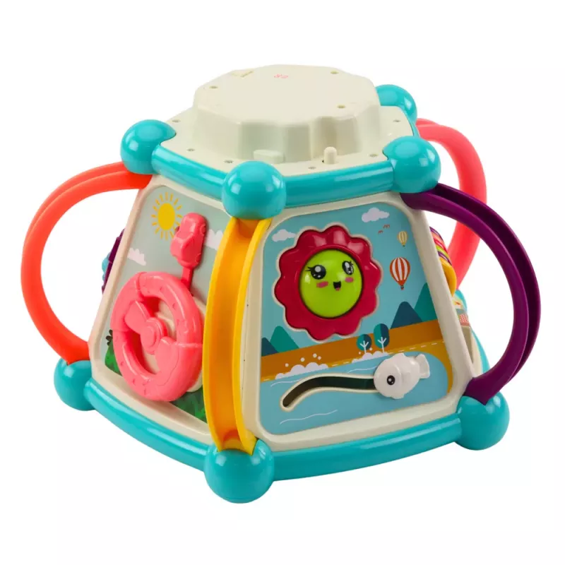 LEAN TOYS Multifunctional Educational Cube Sorter 7in1 Lights Sounds