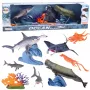 LEAN TOYS Set of Figures Sea Animals Movable Elements Ray