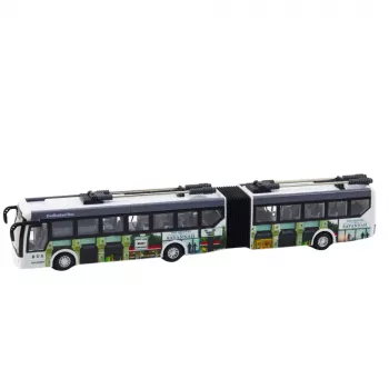 LEAN TOYS Remote Controlled City Trolleybus RC Lights Public Transport